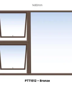 Bronze Top Hung W1500mm x H1200mm